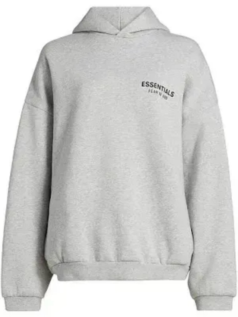 Fear of God Essentials Fleece Crewneck — Light Heather Grey — Size XL